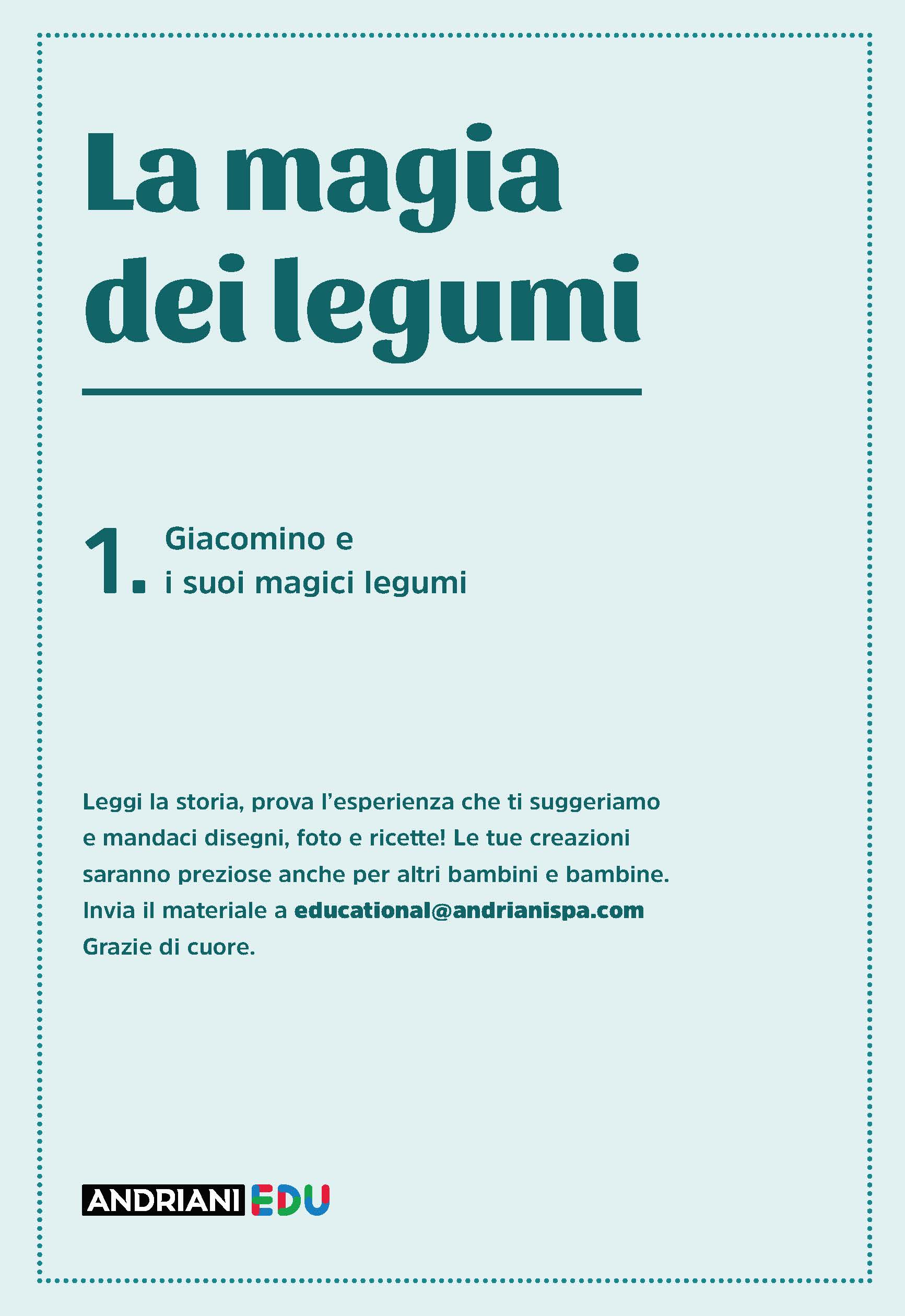 1. Giacomino e i suoi magici legumi