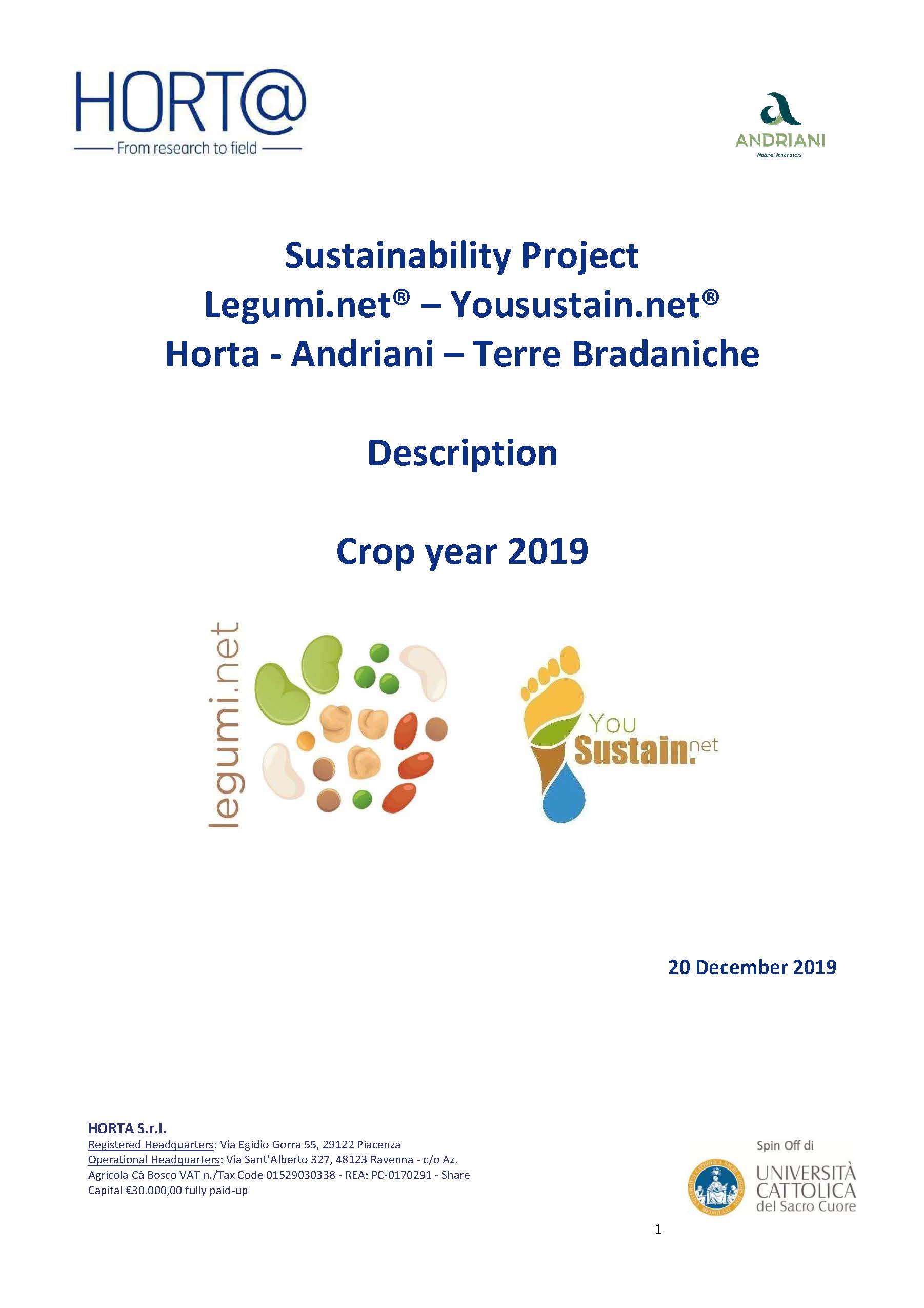 REPORT CAMPAGNA 2019